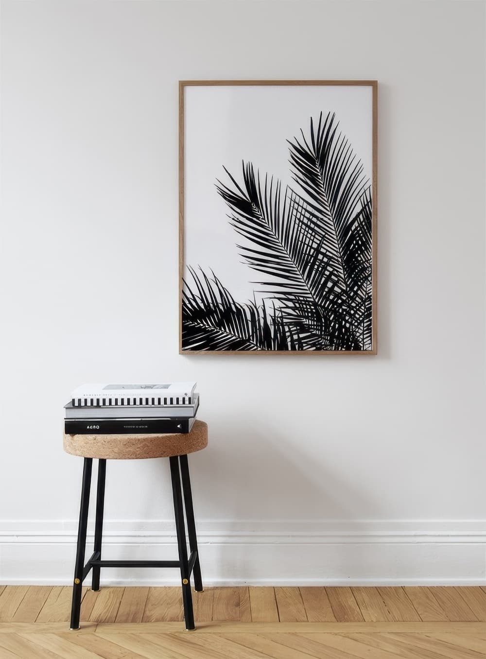 Black Palm Tree One Print