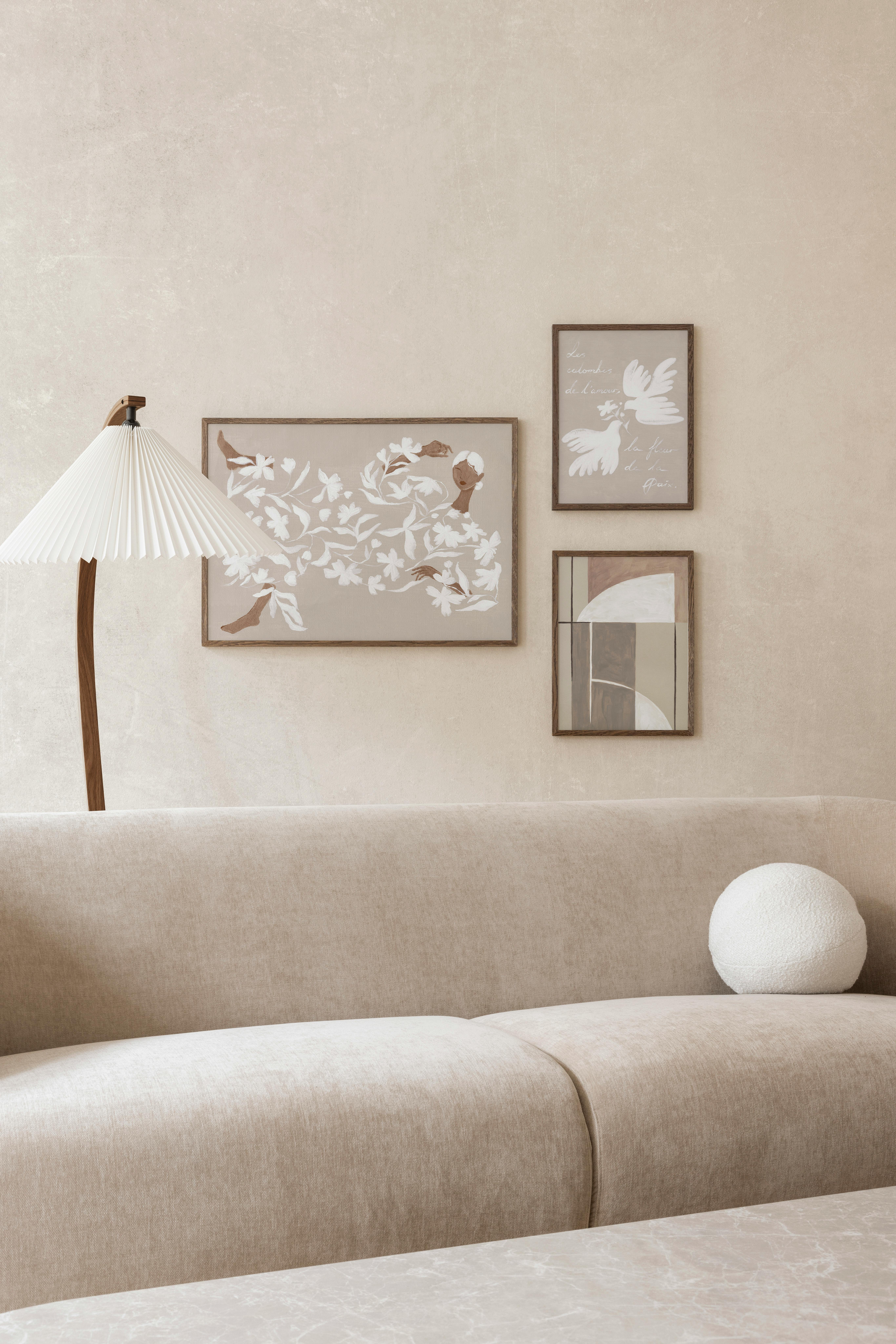 Набор постеров «Элегантное бежевое трио