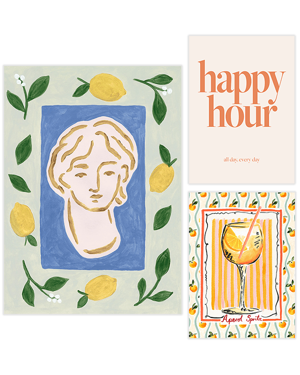 Набор плакатов «Счастливое трио