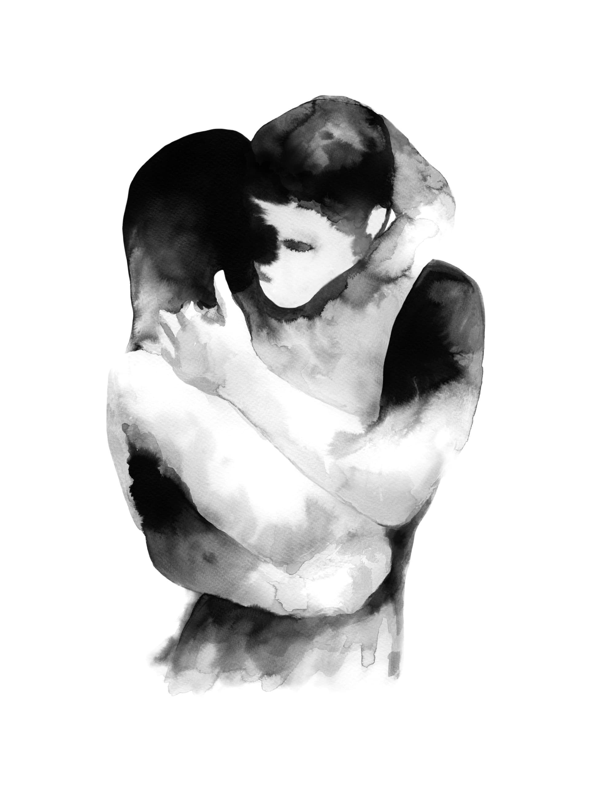Ink Embrace Print