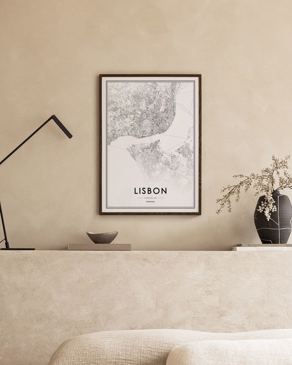 Lisbon Map Print