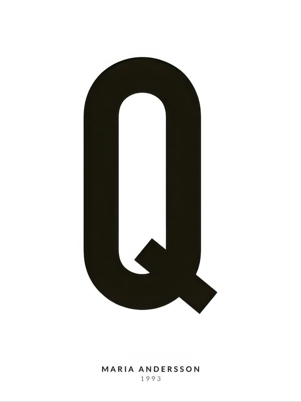 Мое письмо Q персонализированное