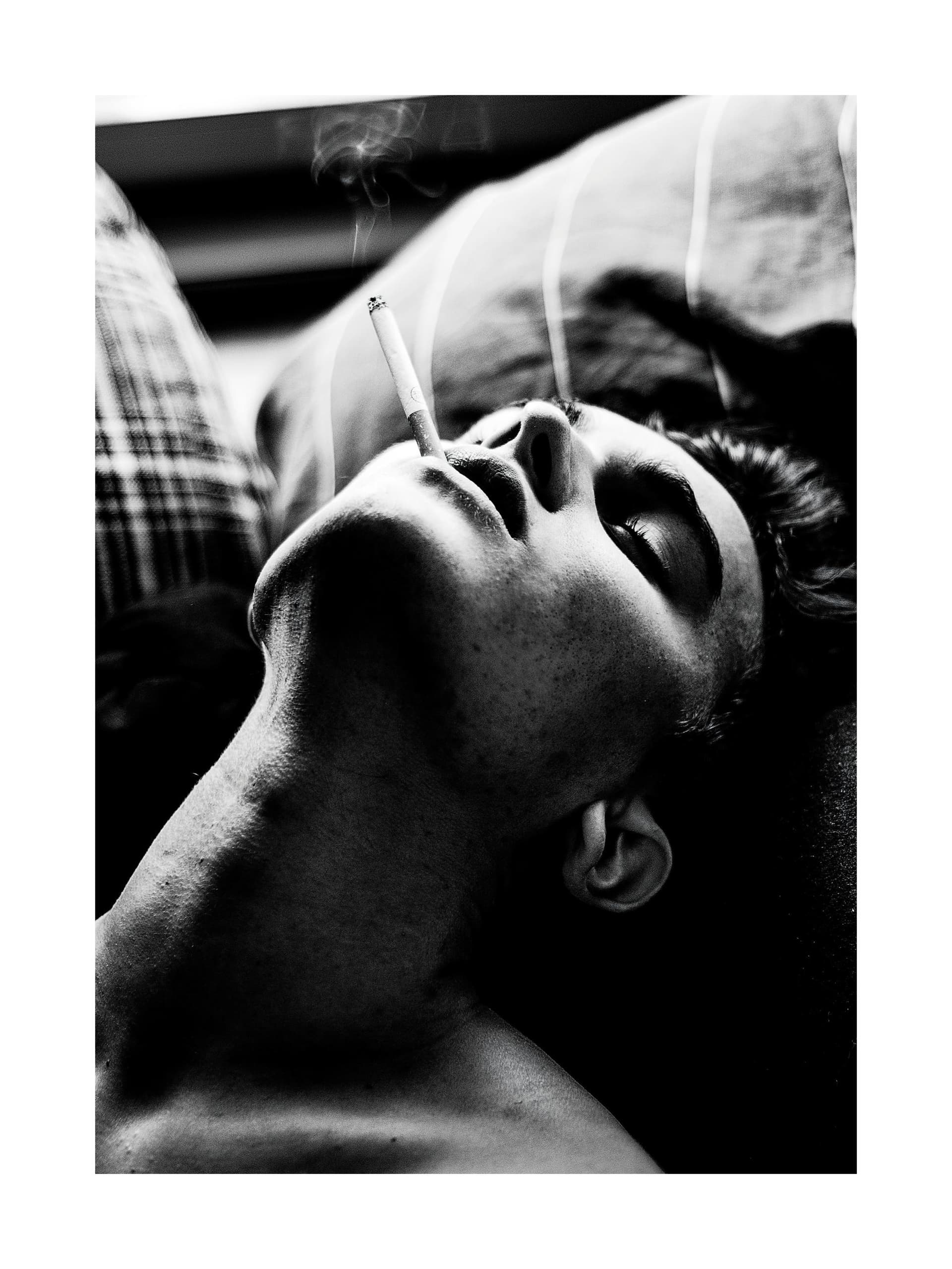 Smoking In Bed Print