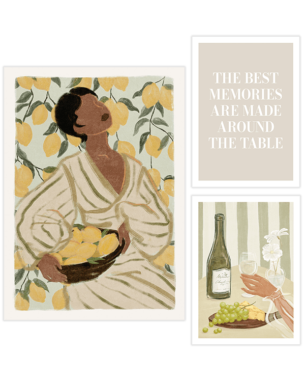 Набор постеров «Настольное трио