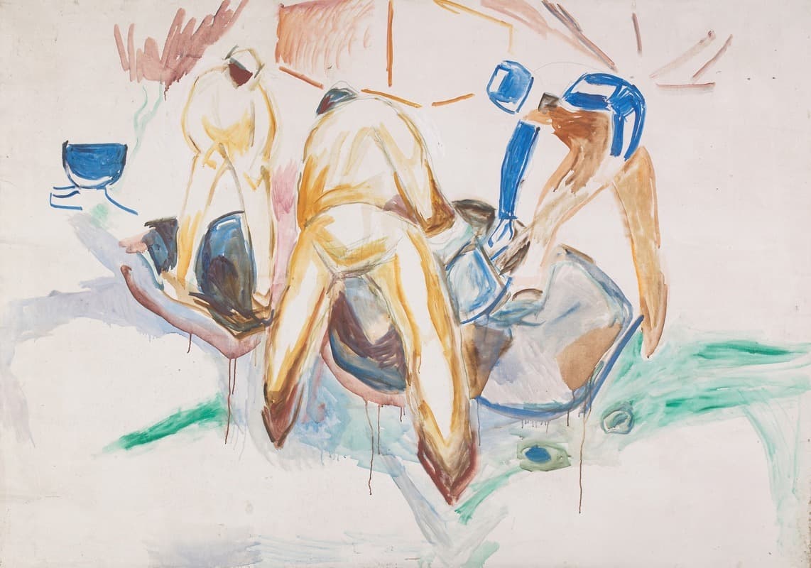 Уличные рабочие в снегу