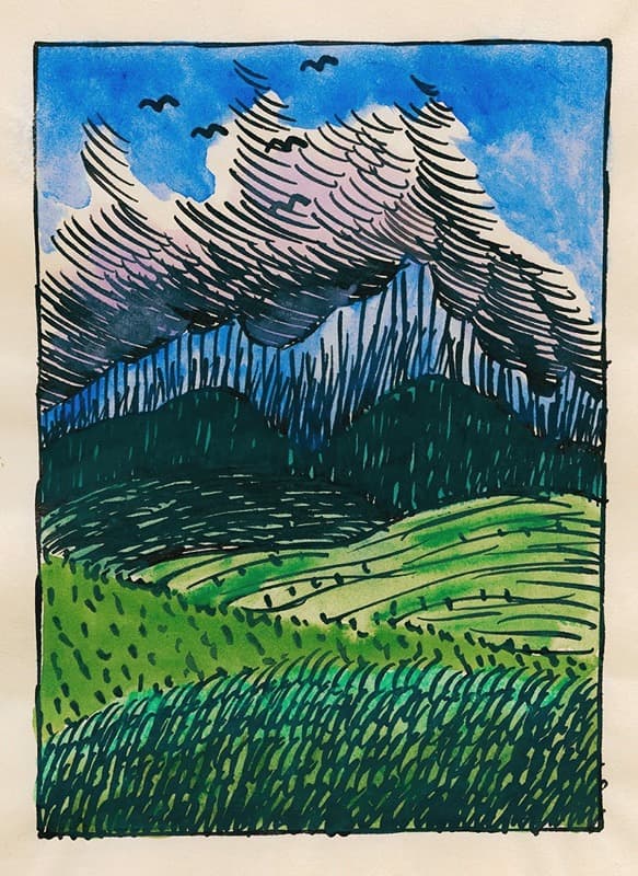 Композиция из 'Асфальта и луга' VIII