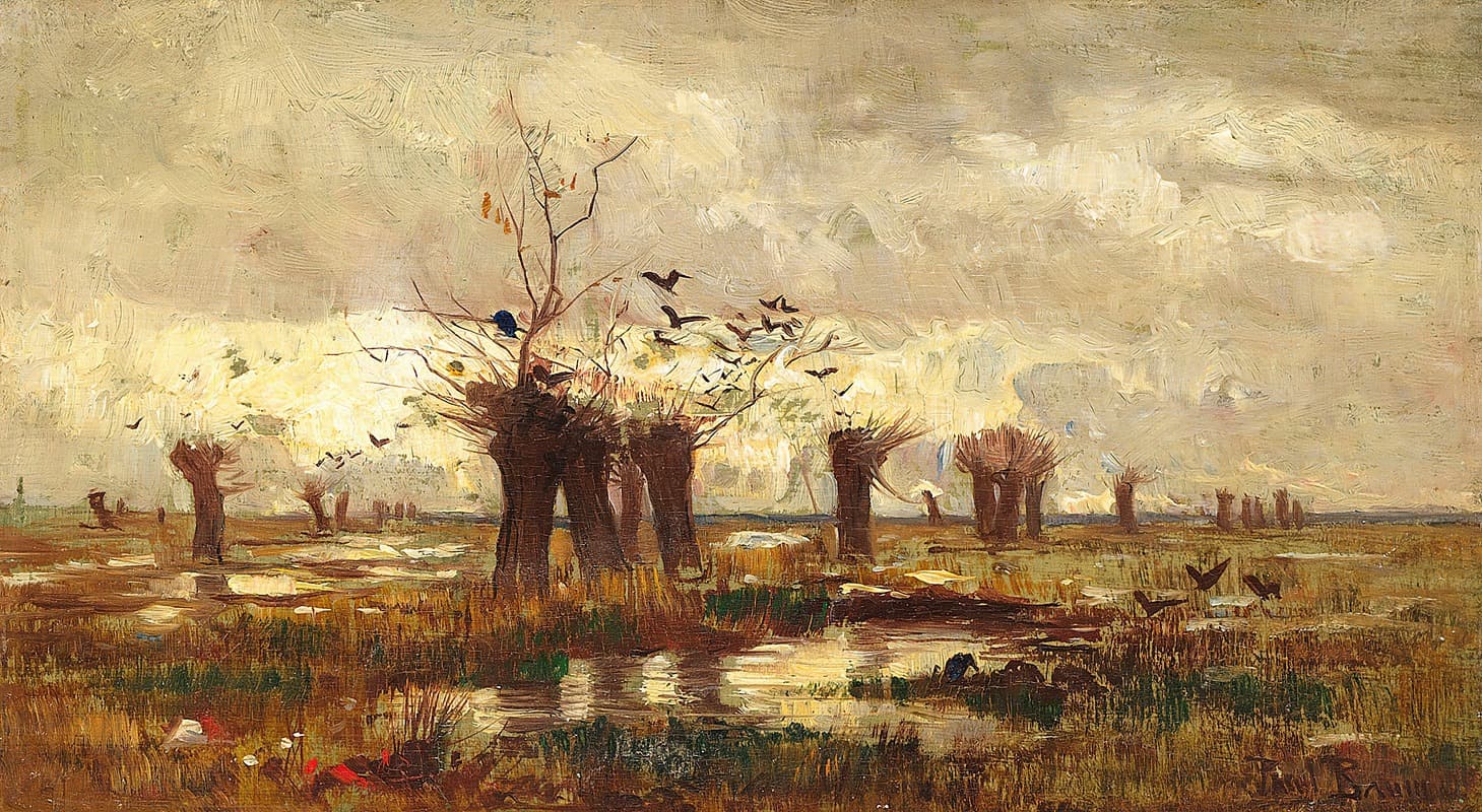 Мурландский пейзаж с ивами