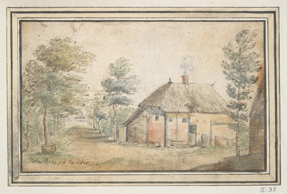 Деревенский дом с соломенной крышей