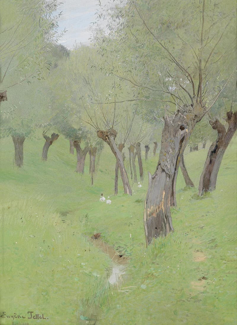 Деревенская улица после дождя