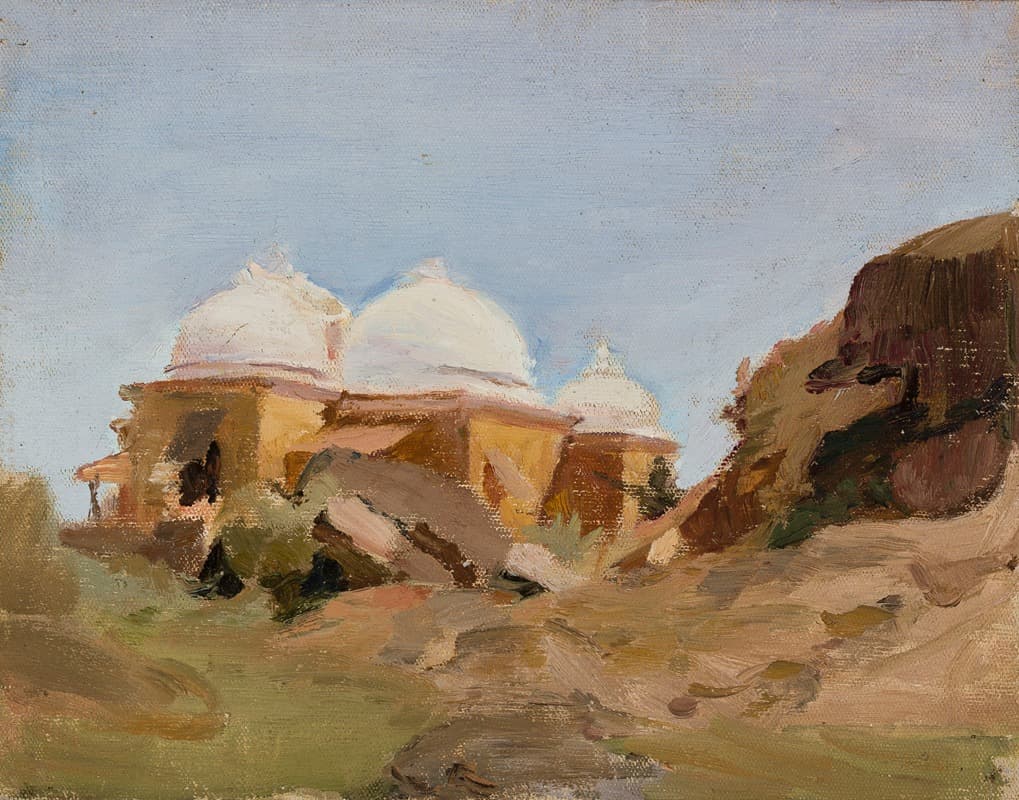 Храм с белыми куполами. Из путешествия в Индию