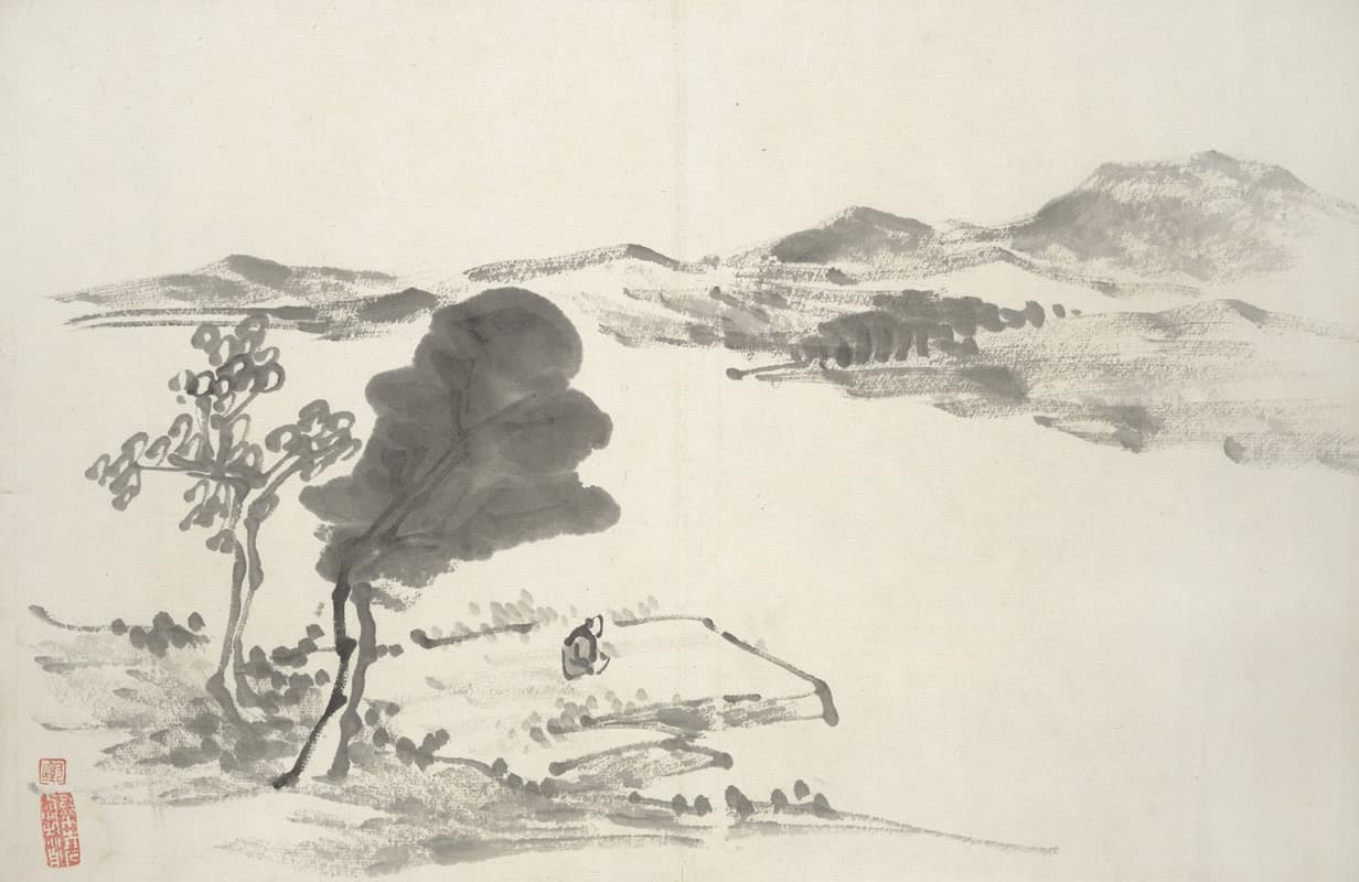 Альбом из пятнадцати чернильных картин, пл.01