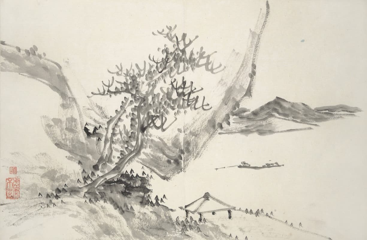 Альбом из пятнадцати картин тушью, пл. 11