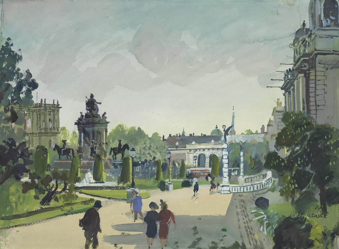 Памятник Марии Терезии с видом на Бургтвор