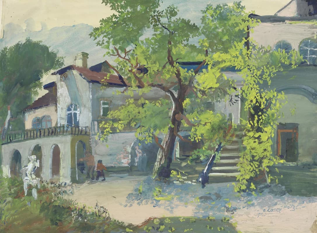 Вилла Маутнер в Пётцлейнсдорфе, вид на сад