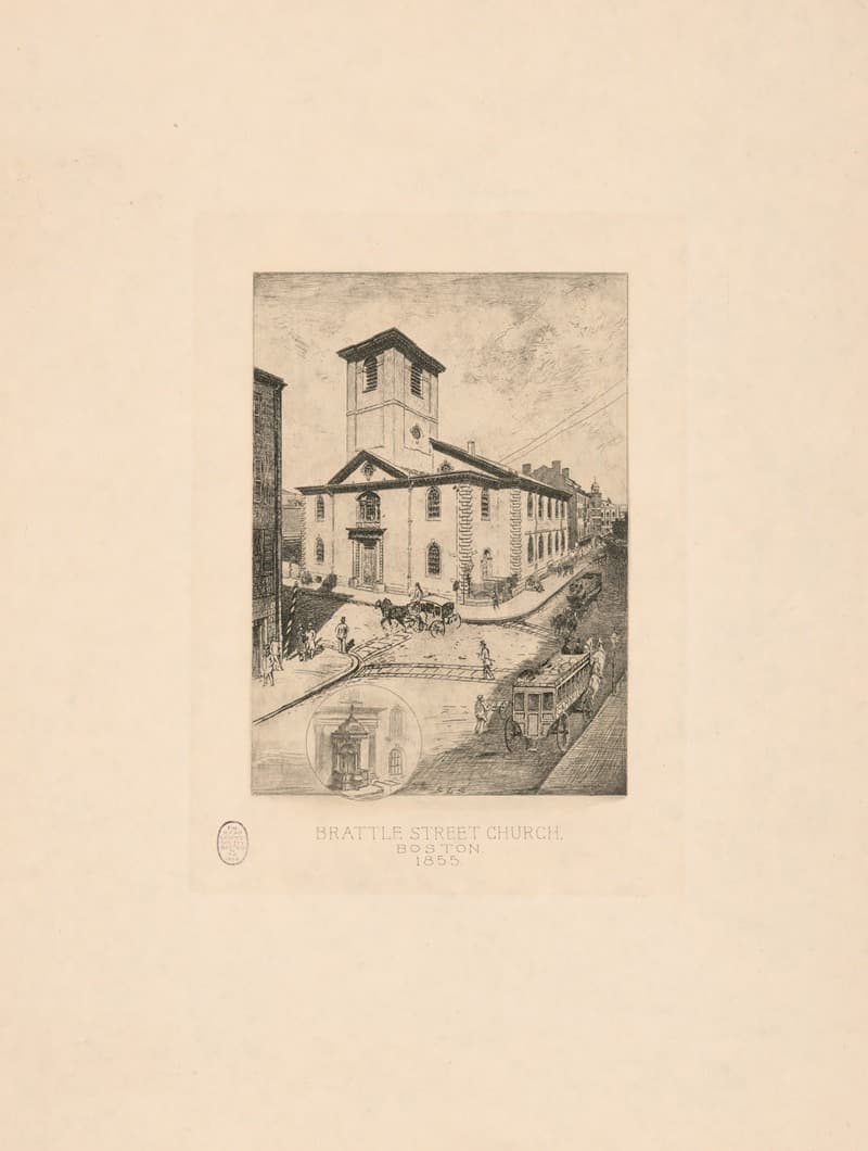 Церковь на Браттл-стрит, Бостон 1855