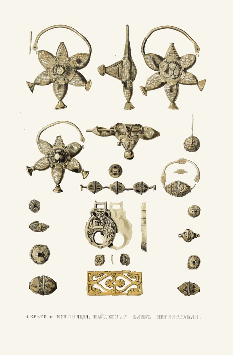 Сердца и пуговицы, найденные близ Переславля