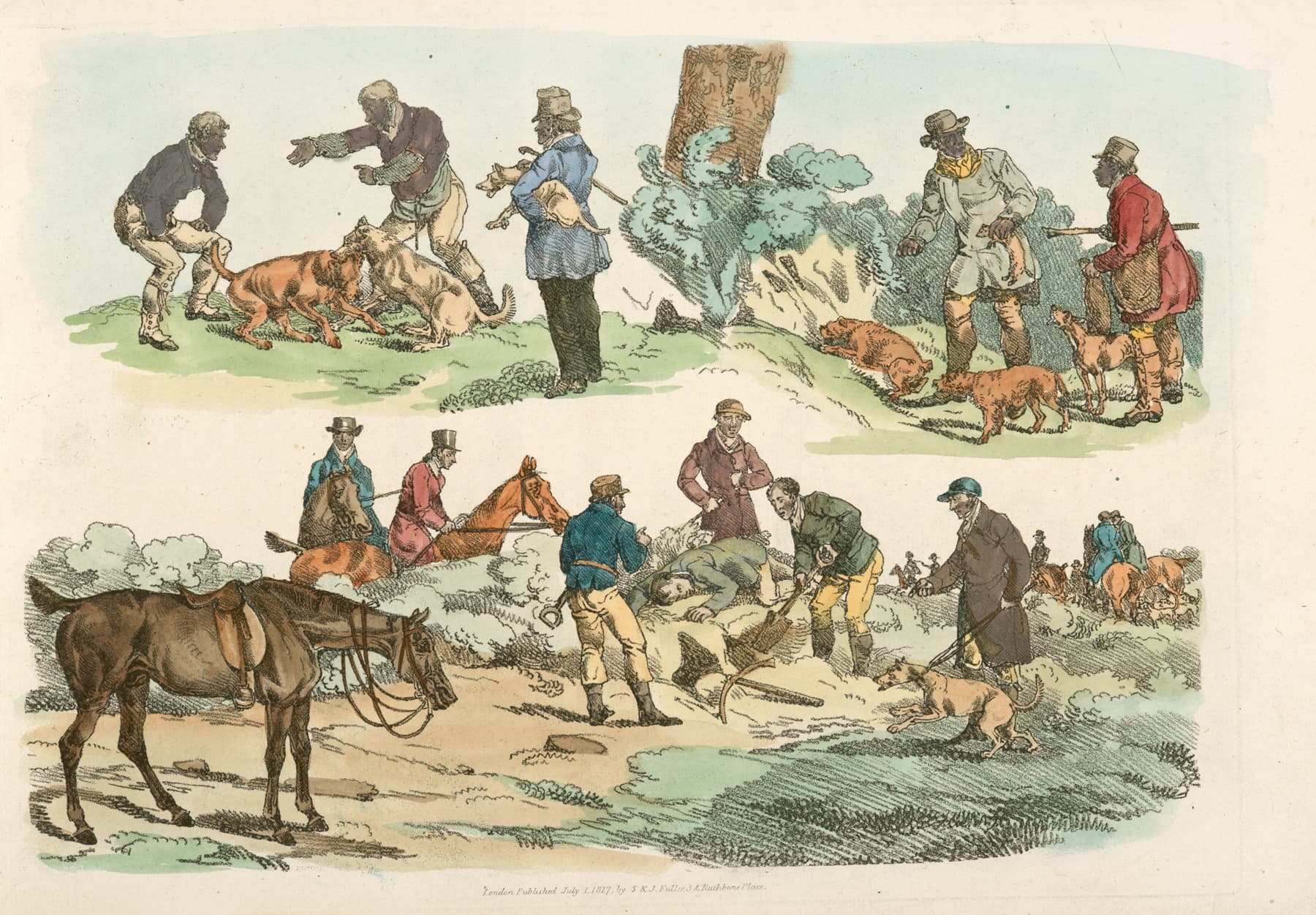 Пытаясь вытащить животное из его норы