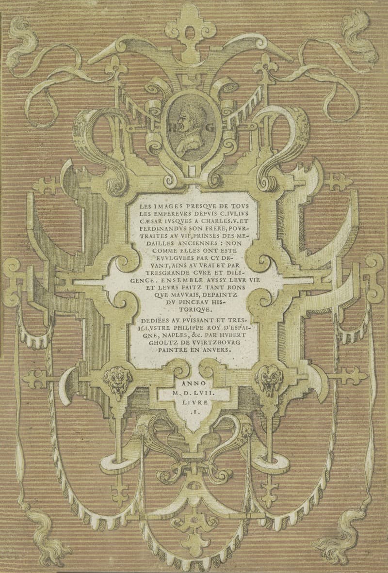 Картуш с портретом Губерта Гольциуса