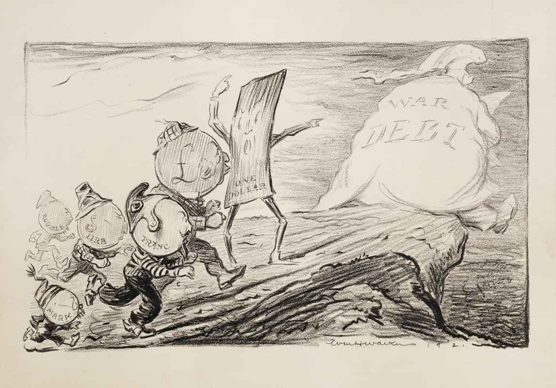 Фигуры, представляющие валюту нескольких стран