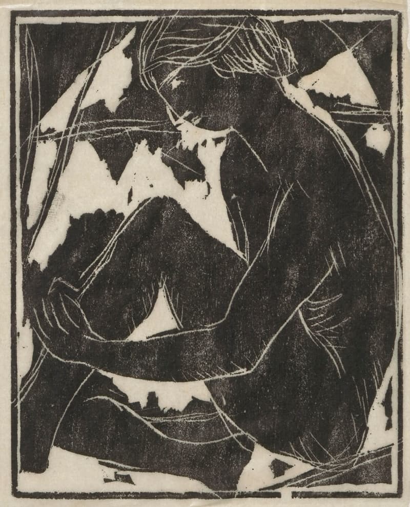 Акт женщины, сидящей