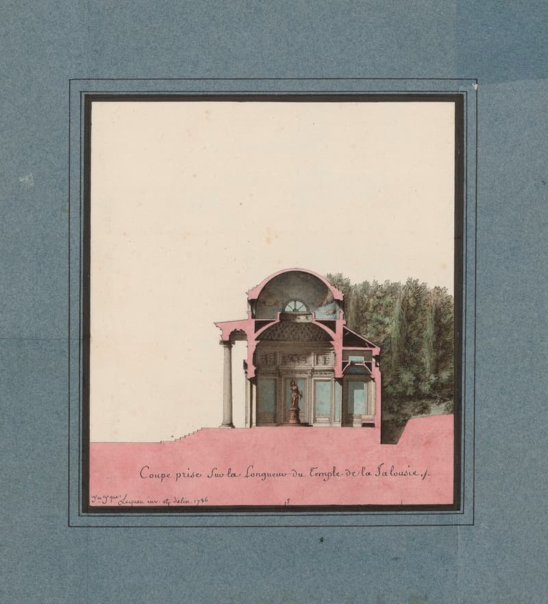 Срез на длине Храма Ревности