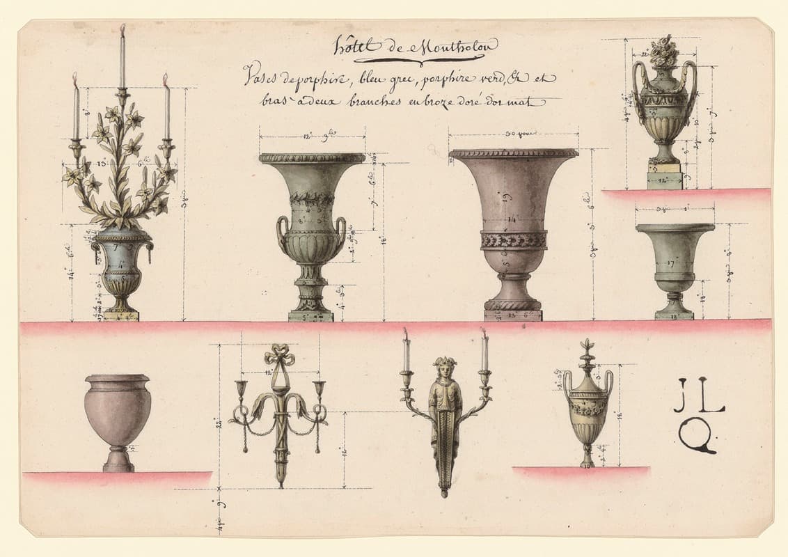 Отель де Монтолон. Вазоны из порфира, греческий синий, зеленый порфир… и бронзовые руки с двумя ветвями