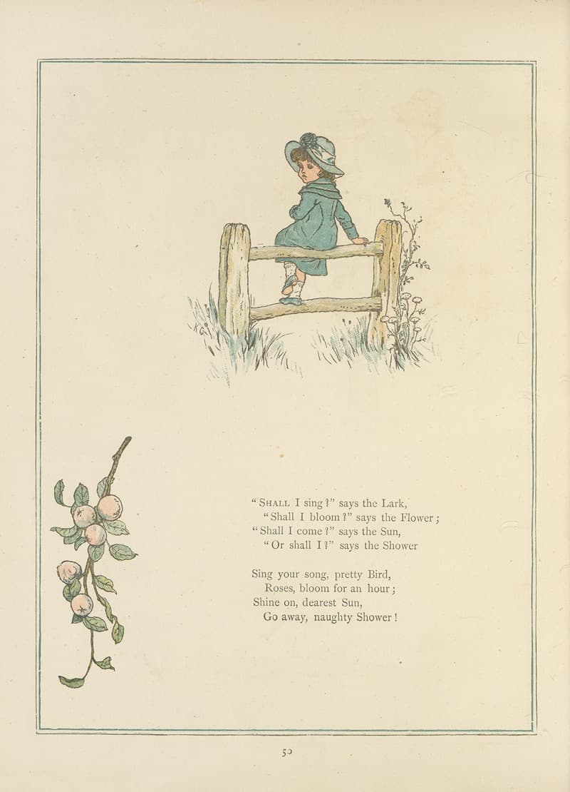 Под окном; картинки и рифмы для детей Пл.49