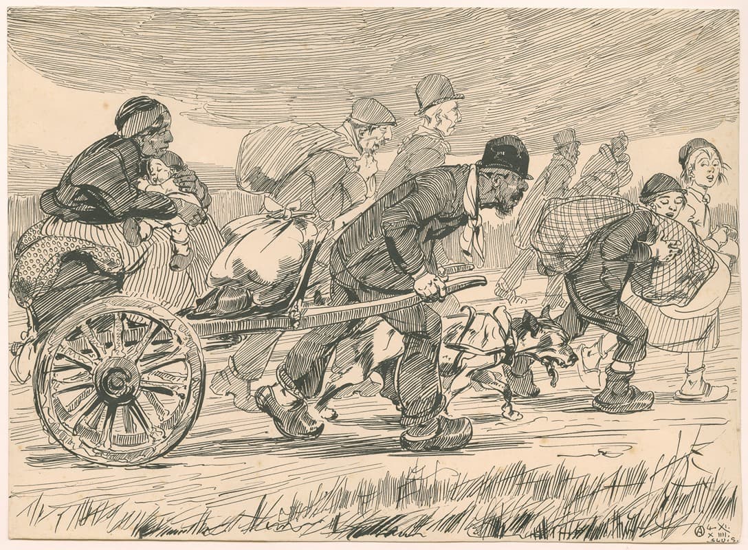 Бельгийские беженцы в Слуисе