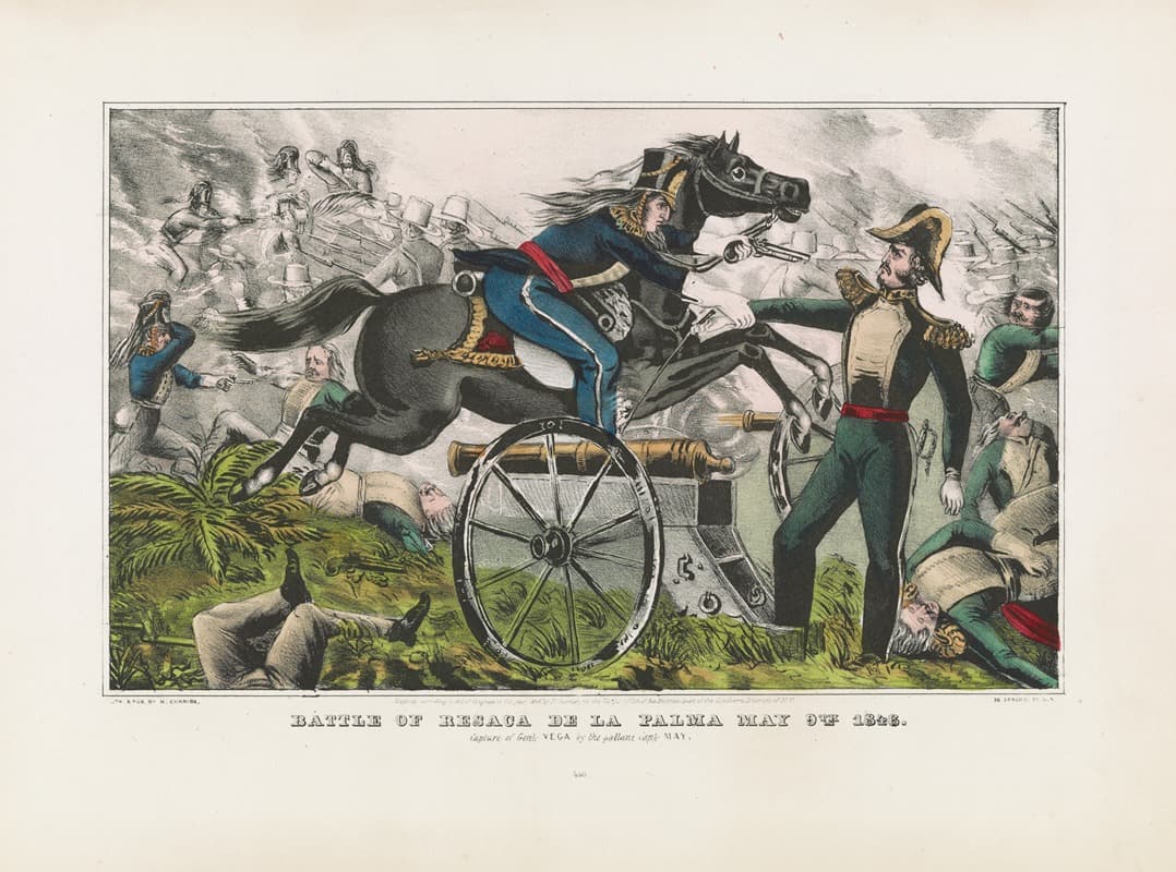 Битва при Ресаке де ла Пальма, 9 мая 1846. Пленение генерала Веги храбрым капитаном Мэем