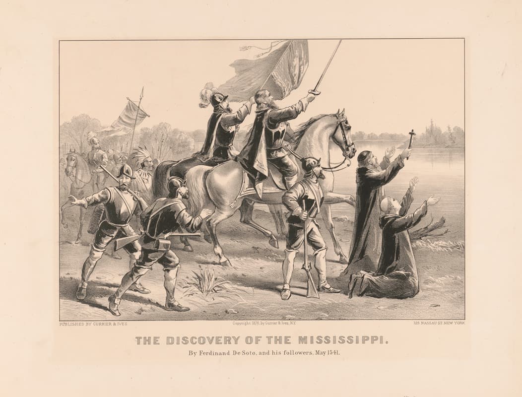 Открытие Миссисипи; Фердинандом де Сото и его последователями, май 1541