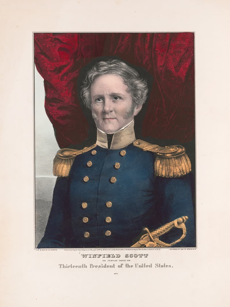 Уинфилд Скотт, выбор народа на тринадцатого президента Соединённых Штатов