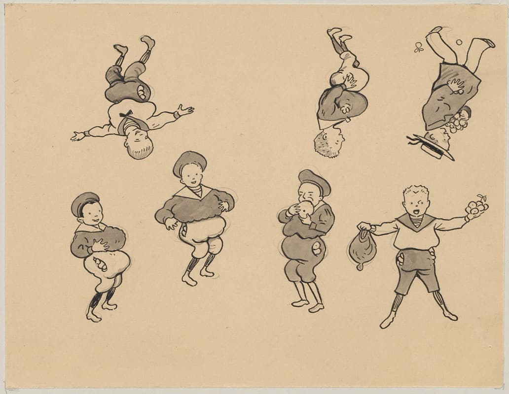 Мальчики в морских костюмах наполнили карманы, штаны и рубашки угощениями.