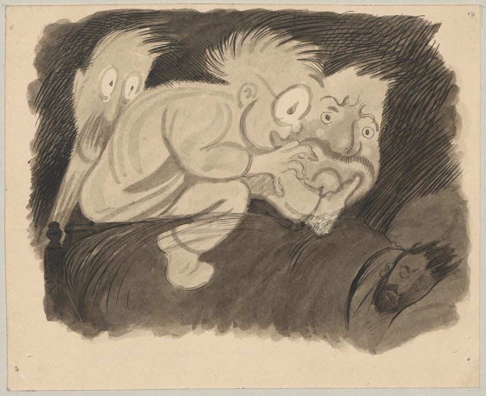 Автор лежит спящим в своей постели. Его мучают кошмары о людях из его школьных дней.