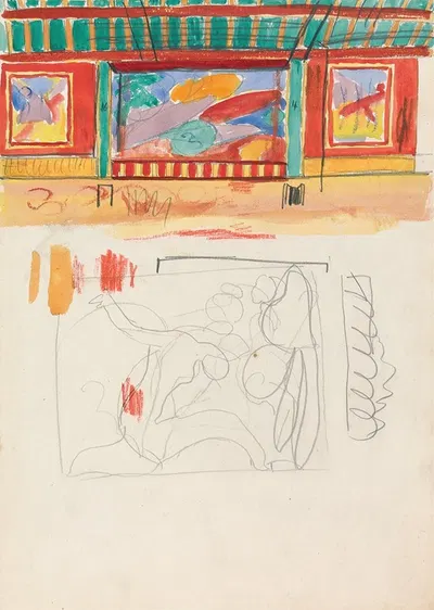 Эскиз часов by Спенсер Фредерик Гор, 1912 — digital art print download