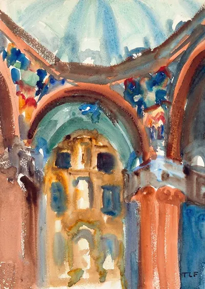 Интерьер церкви by Томас Ла Фарж — digital art print download