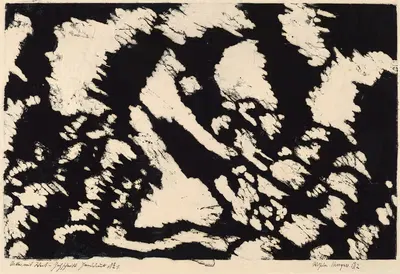 Acker mit Weib (Woman in a Field) by Wilhelm Morgner, 1912 — digital art print download
