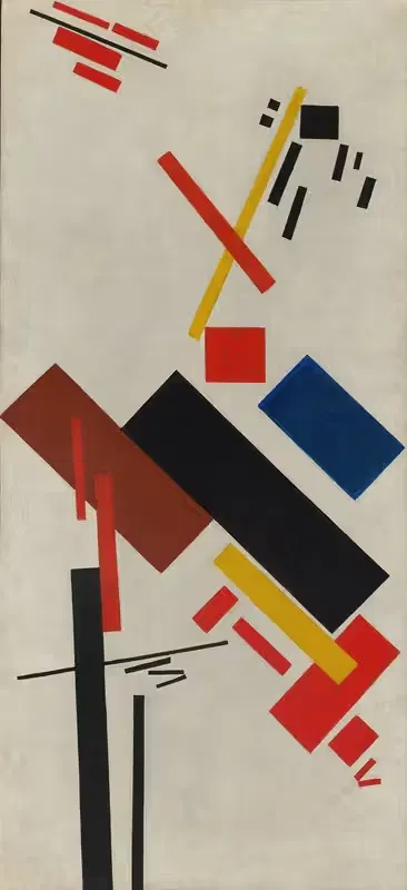 House under construction by Kazimir Malevich, 1915 — digital art print download