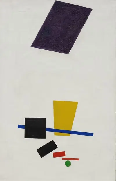 Painterly Realism of a Football Player – Color Masses in the 4th Dimension by Kazimir Malevich, 1915 — digital art print…