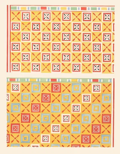 16 и 17. Потолки гробницы Аменемента (№ 58) by Гюстав Жекиер, 1911 — digital art print download