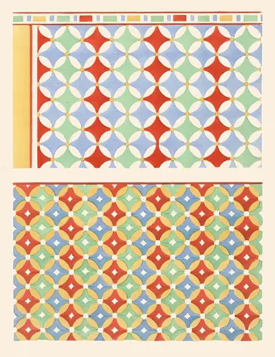 Потолок гробницы Аменемента (№ 58), Потолок гробницы Соннофри (№ 97) by Гюстав Жекиер, 1911 — digital art print download