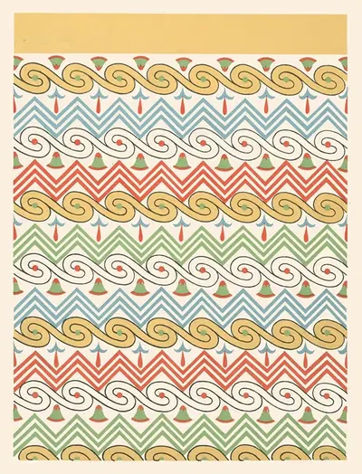 31. Потолок гробницы Су-м-Нут (№ 92) by Гюстав Жекиер, 1911 — digital art print download
