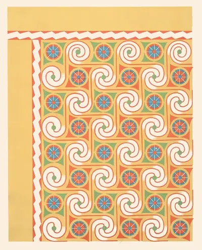 Плоский потолок гробницы Сенмута (№ 71) by Гюстав Жекиер, 1911 — digital art print download