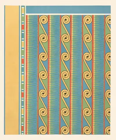 Потолок гробницы Неси-па-Ноферхер (№ 68) by Гюстав Жекиер, 1911 — digital art print download