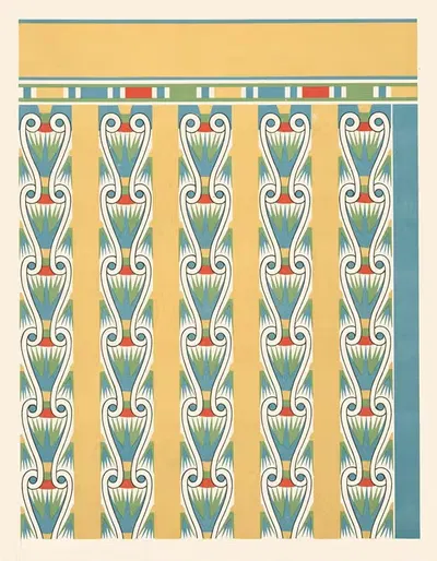 52. Потолок гробницы Неси-па-Ноферх (№ 58) by Гюстав Жекиер, 1911 — digital art print download