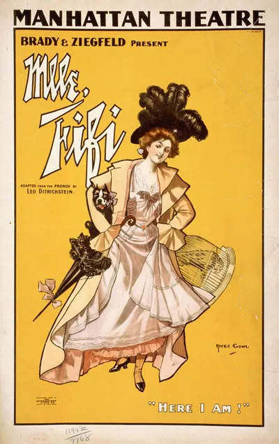 Mlle. Fifi by Archie Gunn, 1899 — digital art print download