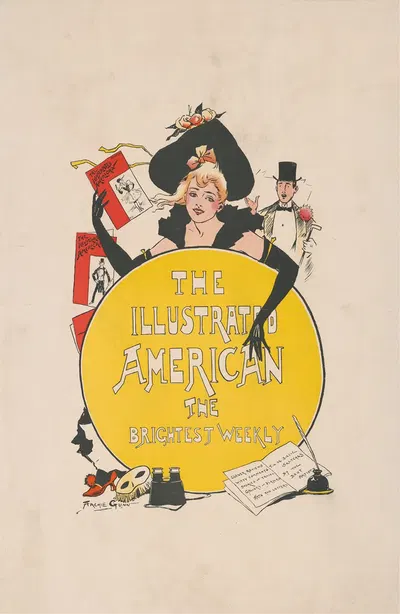 The Illustrated American by Archie Gunn, 1890-1900 — digital art print download
