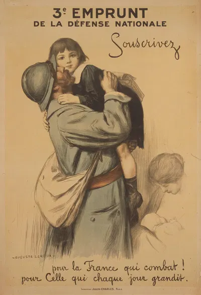 3e Emprunt de la Défense Nationale by Огюст Леруа, 1917 — digital art print download