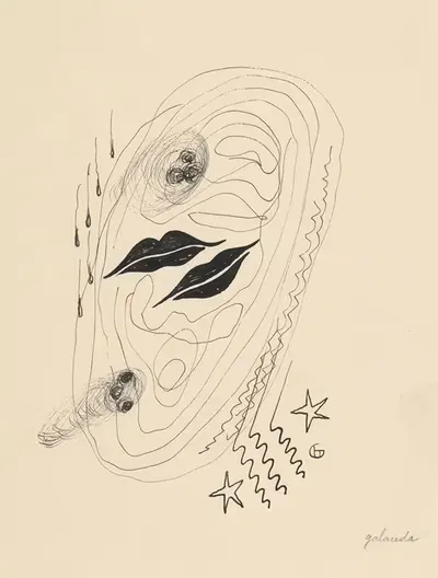 Красные губы by Микулаш Галанда, 1930 — digital art print download