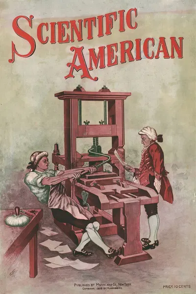 Scientific American by C. Figaro, 1903 — digital art print download