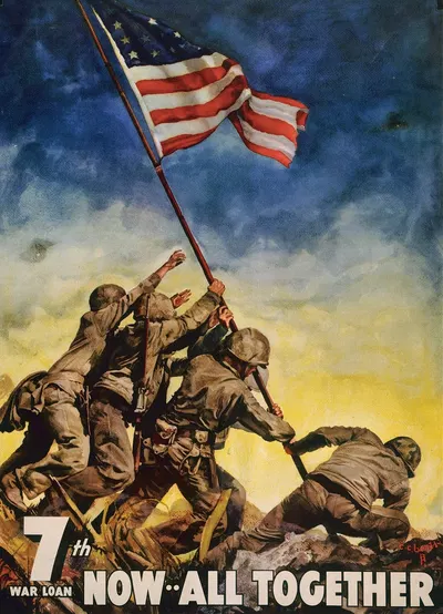 7th war loan. Now–all together by Cecil Beall, 1945 — digital art print download